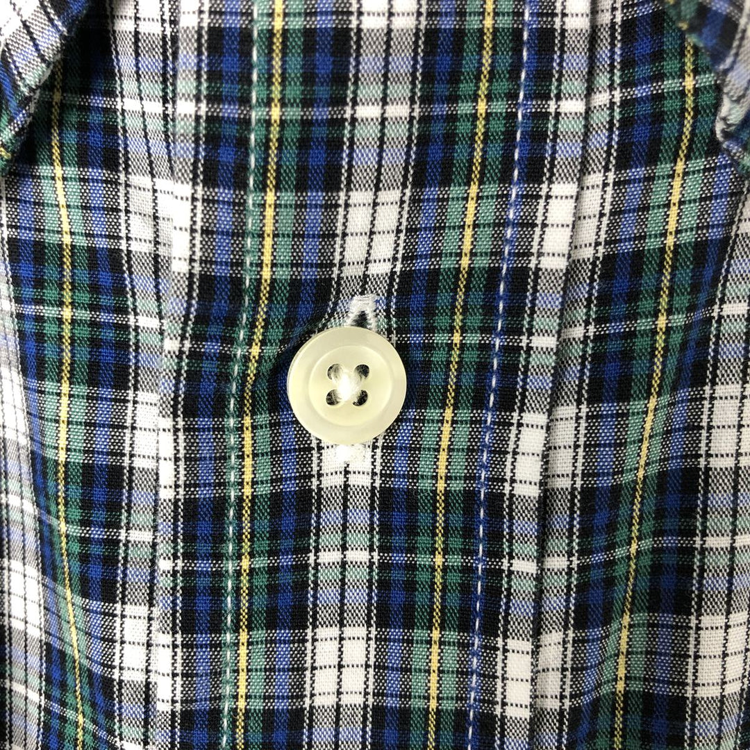 Brooks Brothers 346 Long Sleeve Button-Down Check Shirt, Men's Size L cotton multicolor Vintage Second Hand