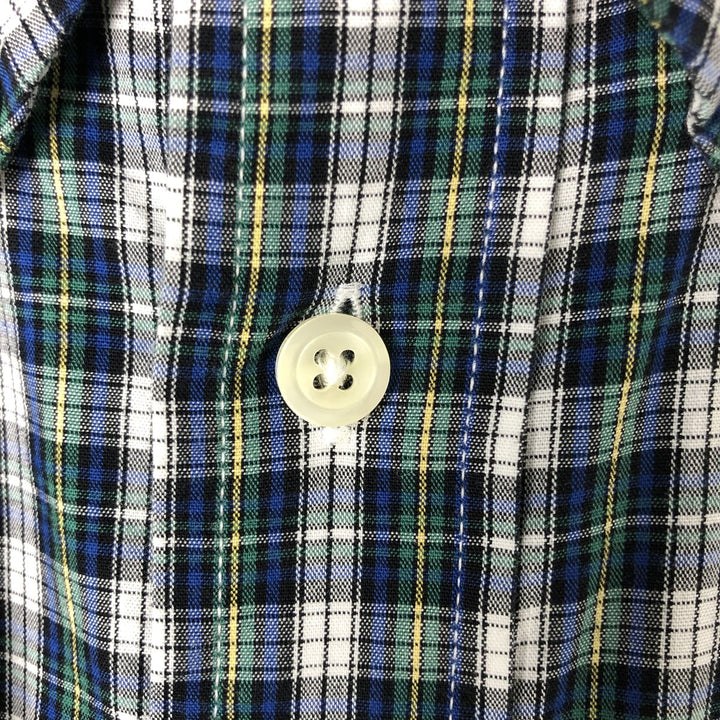 Brooks Brothers 346 Long Sleeve Button-Down Check Shirt, Men's Size L cotton multicolor Vintage Second Hand