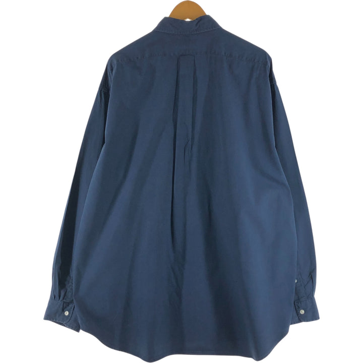 Ralph Lauren BLAKE long sleeve button down shirt, men's size XXL cotton Navy blue Vintage Second Hand
