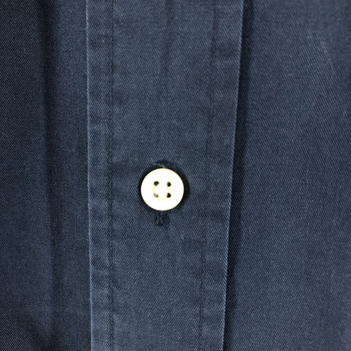 Ralph Lauren BLAKE long sleeve button down shirt, men's size XXL cotton Navy blue Vintage Second Hand