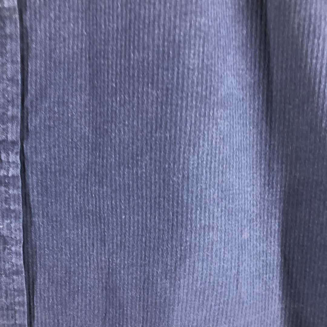 Ralph Lauren CUSTOM FIT long sleeve button down shirt, men's size L cotton Navy blue Vintage Second Hand
