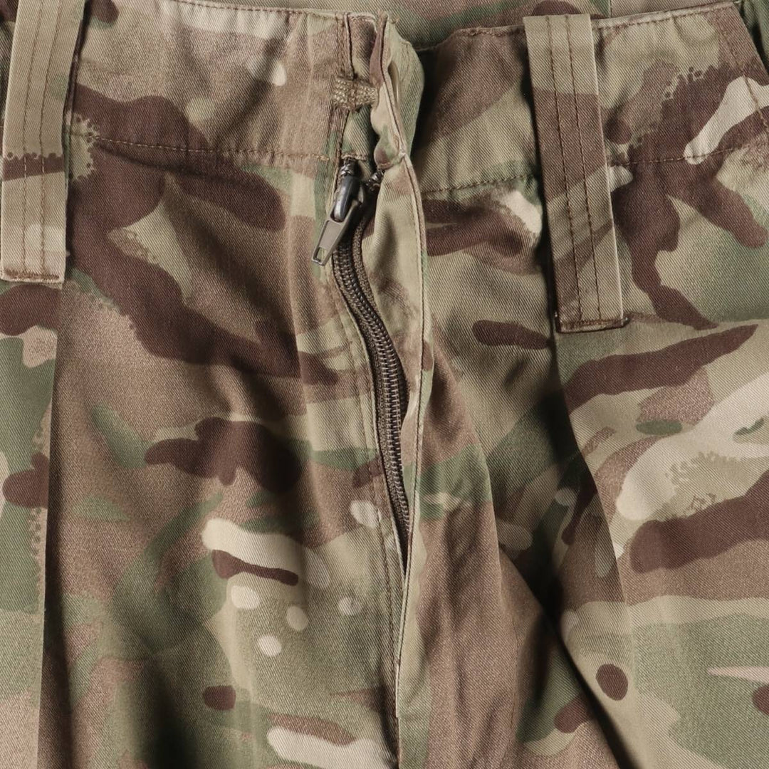 British Army Camouflage Pattern MTP Camo Military Cargo Pants Combat Pants 80 polyester Khaki type Vintage Second Hand