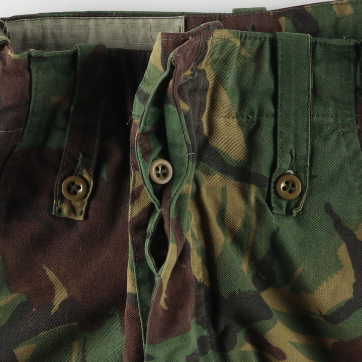 British Army Camouflage Pattern DPM Camo Military Cargo Pants Combat Pants 72 unclear Khaki type Vintage Second Hand