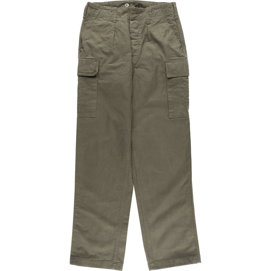 80'S German Military Cargo Pants 8085 unclear Khaki type Vintage Second Hand
