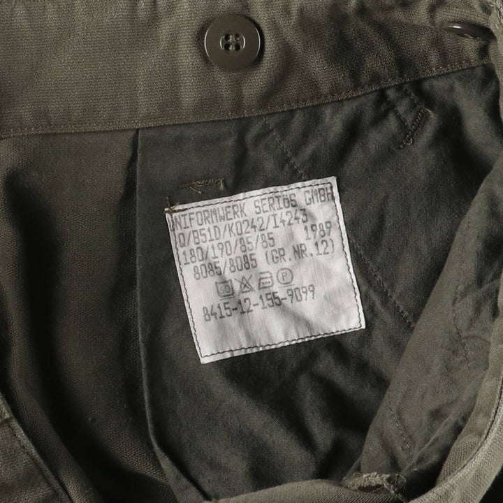 80'S German Military Cargo Pants 8085 unclear Khaki type Vintage Second Hand