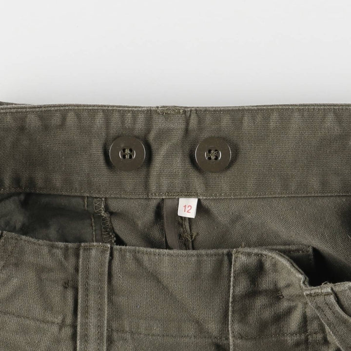 80'S German Military Cargo Pants 8085 unclear Khaki type Vintage Second Hand