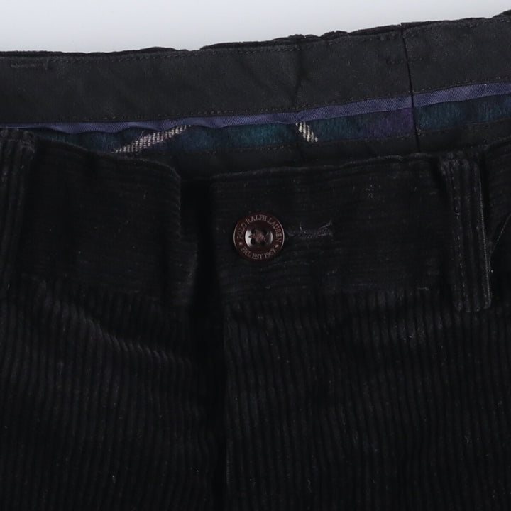 Ralph Lauren POLO by Ralph Lauren Corduroy Pants Men's W37 cotton black type Vintage Second Hand