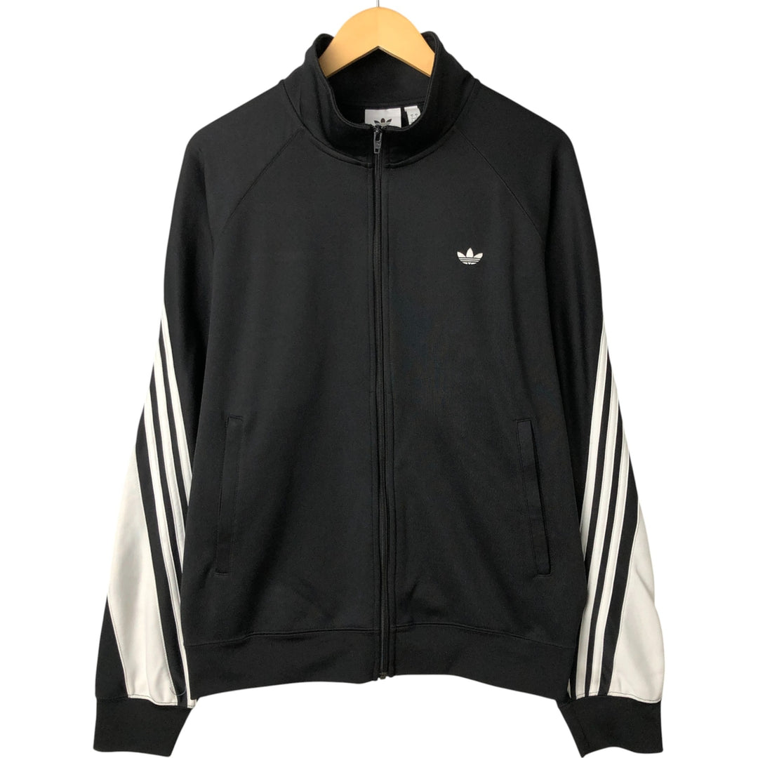 Adidas Originals Jersey Track Jacket Men's Size L polyester black type Vintage Second Hand