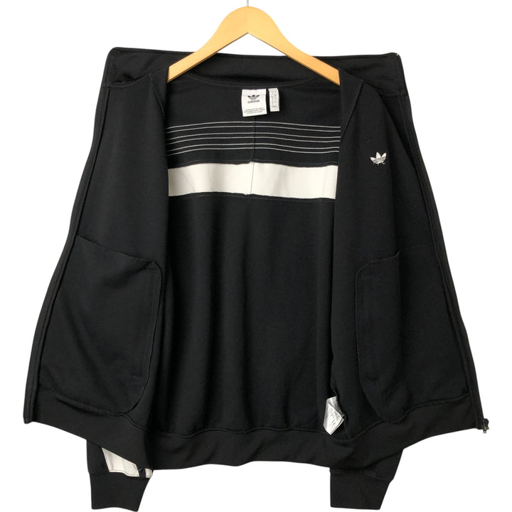 Adidas Originals Jersey Track Jacket Men's Size L polyester black type Vintage Second Hand