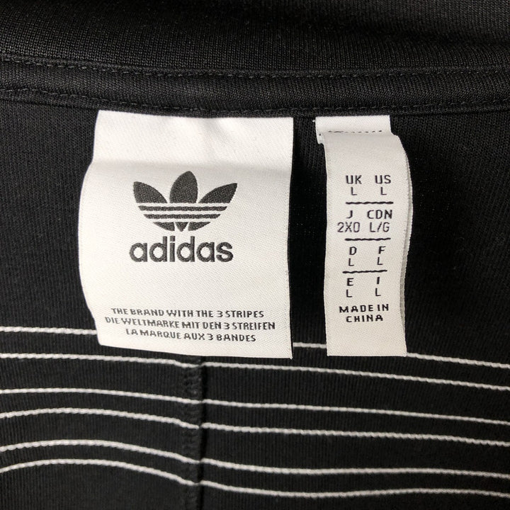 Adidas Originals Jersey Track Jacket Men's Size L polyester black type Vintage Second Hand