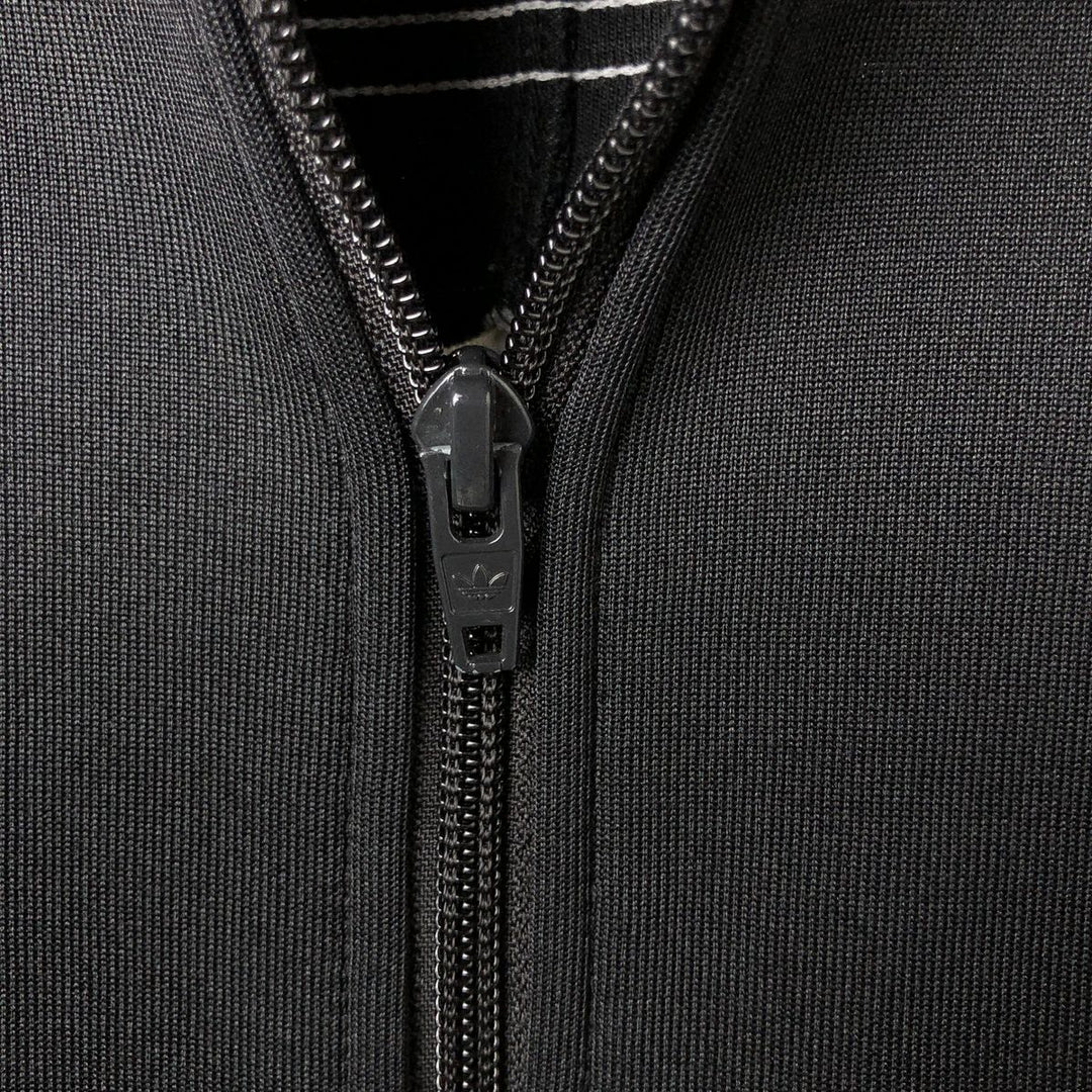 Adidas Originals Jersey Track Jacket Men's Size L polyester black type Vintage Second Hand