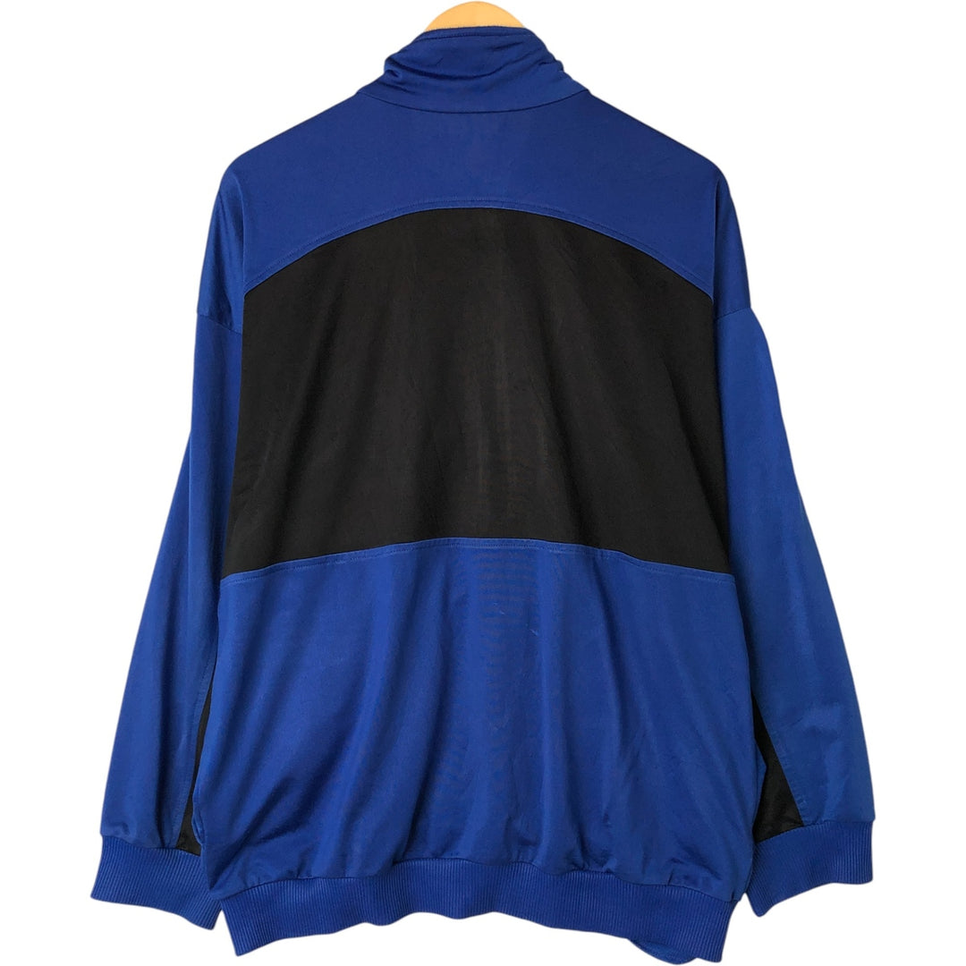 Vintage 80s-90'S adidas jersey track jacket, men's XL size unclear blue type Vintage Second Hand
