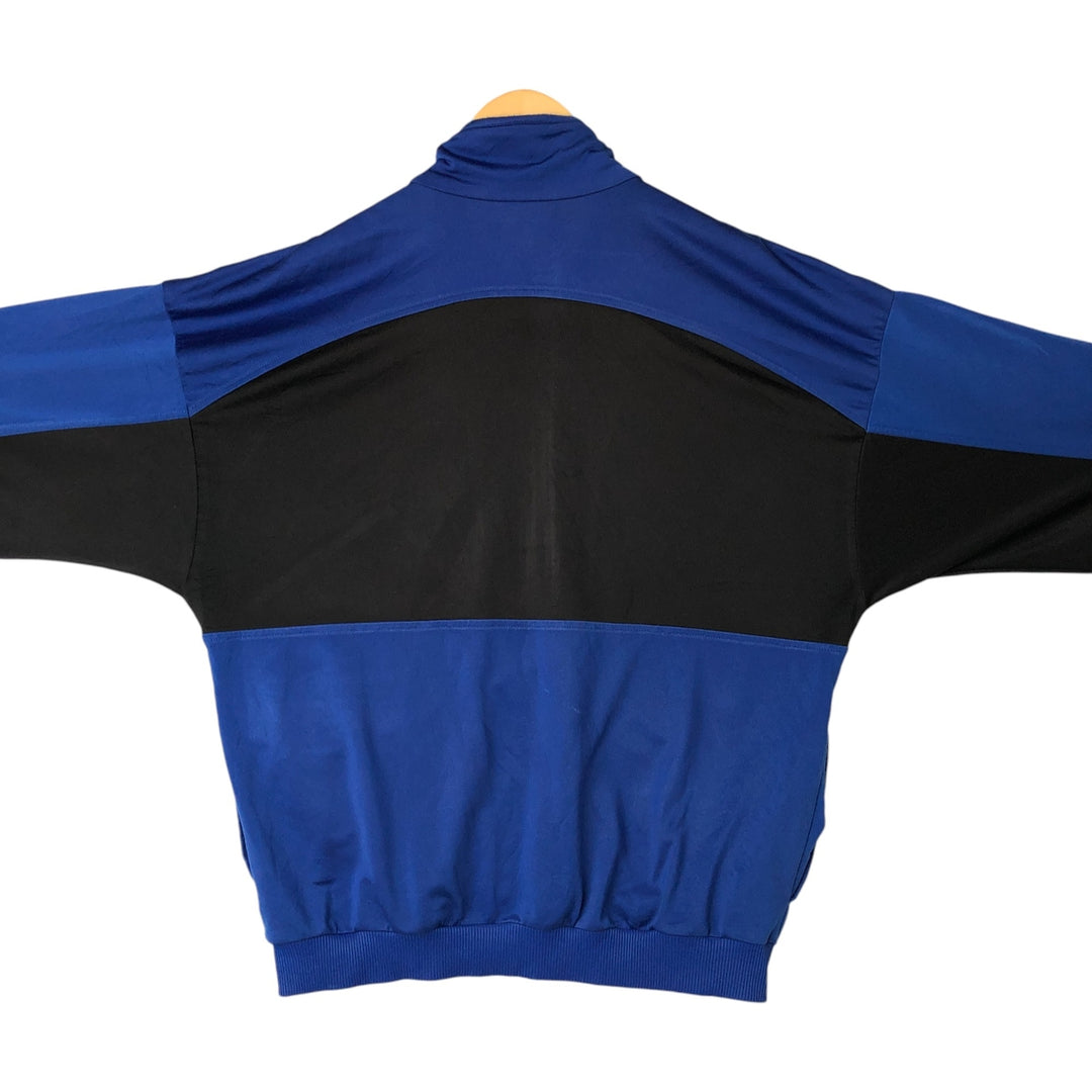 Vintage 80s-90'S adidas jersey track jacket, men's XL size unclear blue type Vintage Second Hand