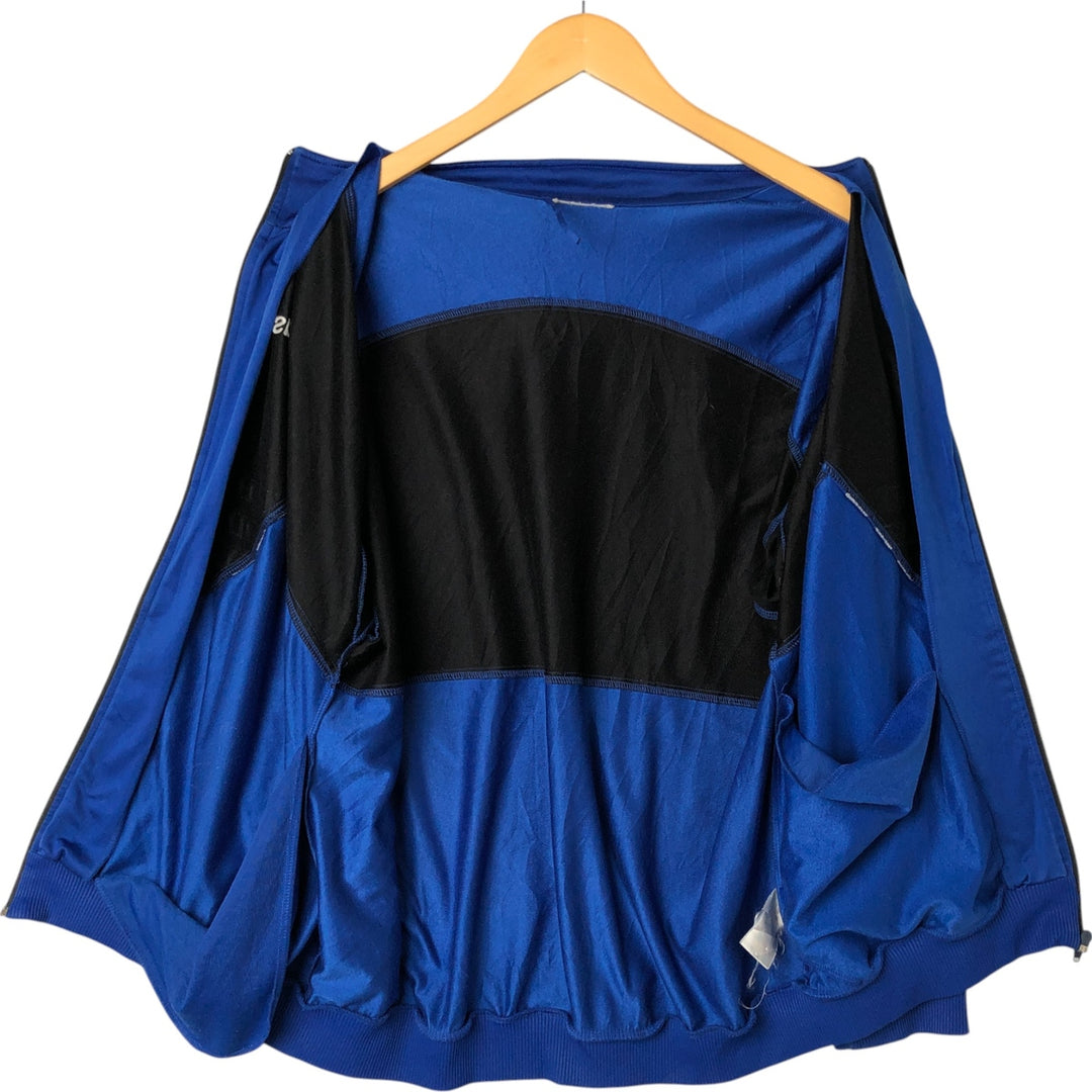 Vintage 80s-90'S adidas jersey track jacket, men's XL size unclear blue type Vintage Second Hand