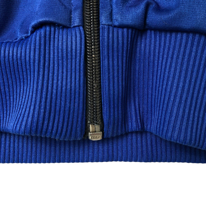 Vintage 80s-90'S adidas jersey track jacket, men's XL size unclear blue type Vintage Second Hand