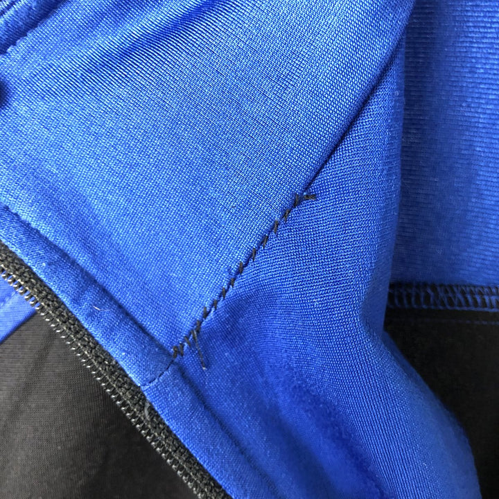 Vintage 80s-90'S adidas jersey track jacket, men's XL size unclear blue type Vintage Second Hand