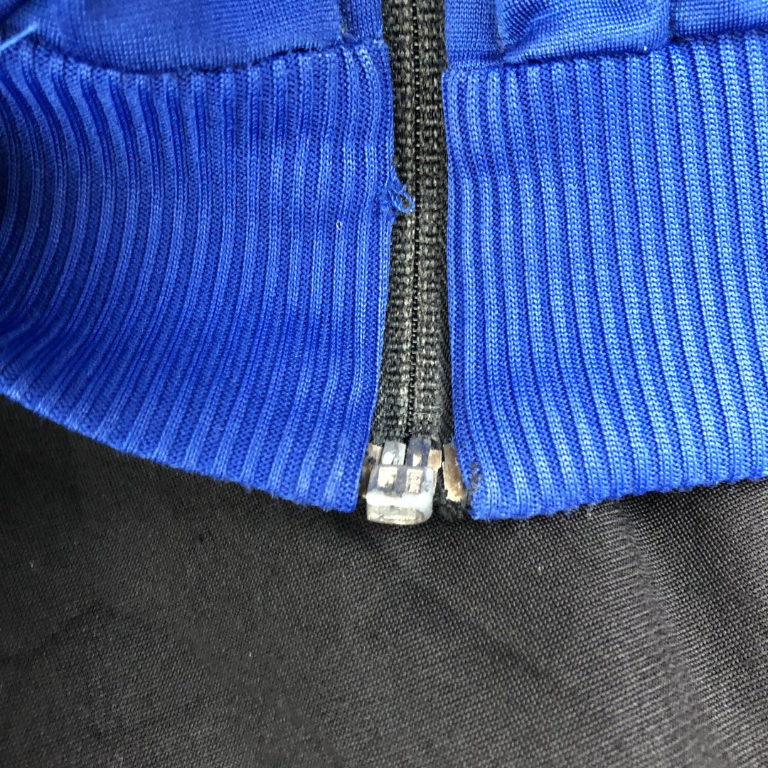 Vintage 80s-90'S adidas jersey track jacket, men's XL size unclear blue type Vintage Second Hand