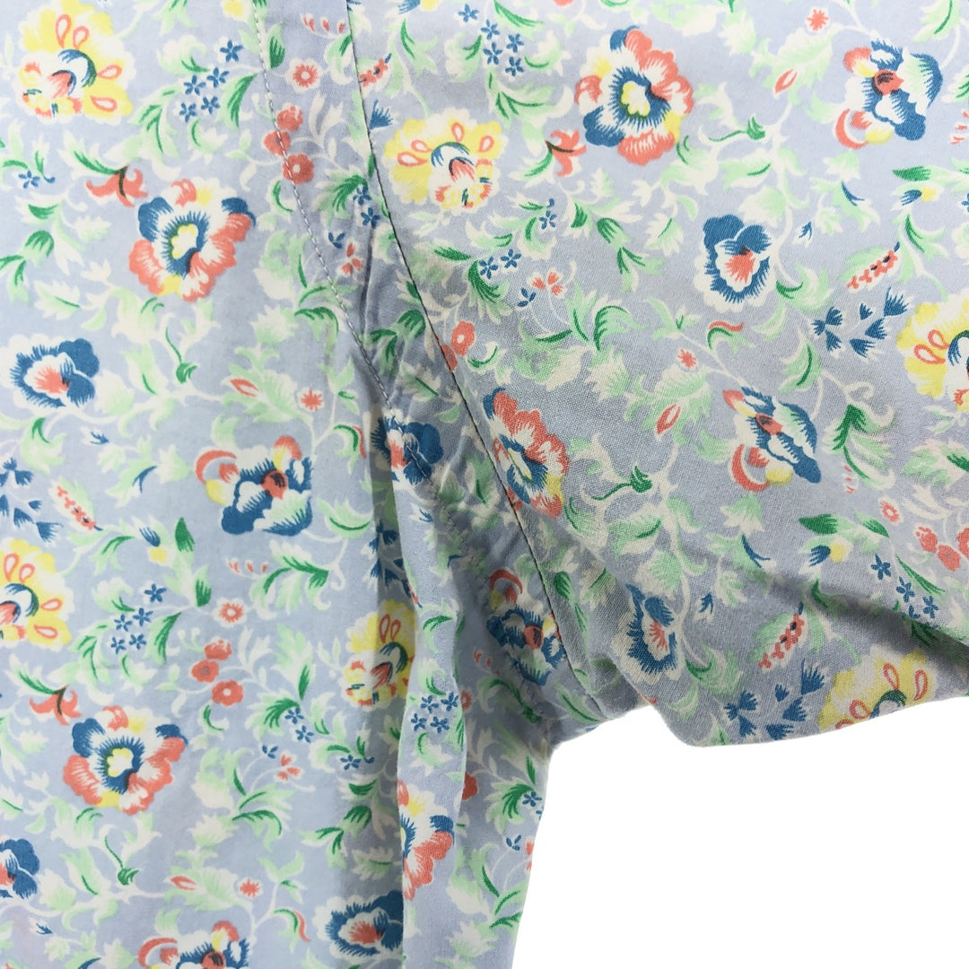 Ralph Lauren CLASSIC FIT Classic Fit All-over Botanical Pattern Button-down Hawaiian Aloha Shirt Men's M cotton Emerald green Vintage Second Hand