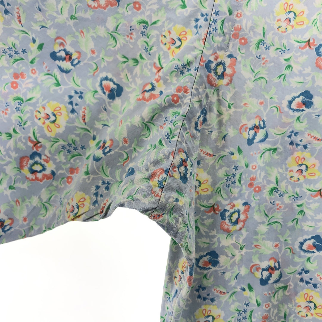 Ralph Lauren CLASSIC FIT Classic Fit All-over Botanical Pattern Button-down Hawaiian Aloha Shirt Men's M cotton Emerald green Vintage Second Hand