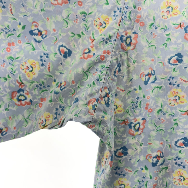 Ralph Lauren CLASSIC FIT Classic Fit All-over Botanical Pattern Button-down Hawaiian Aloha Shirt Men's M cotton Emerald green Vintage Second Hand