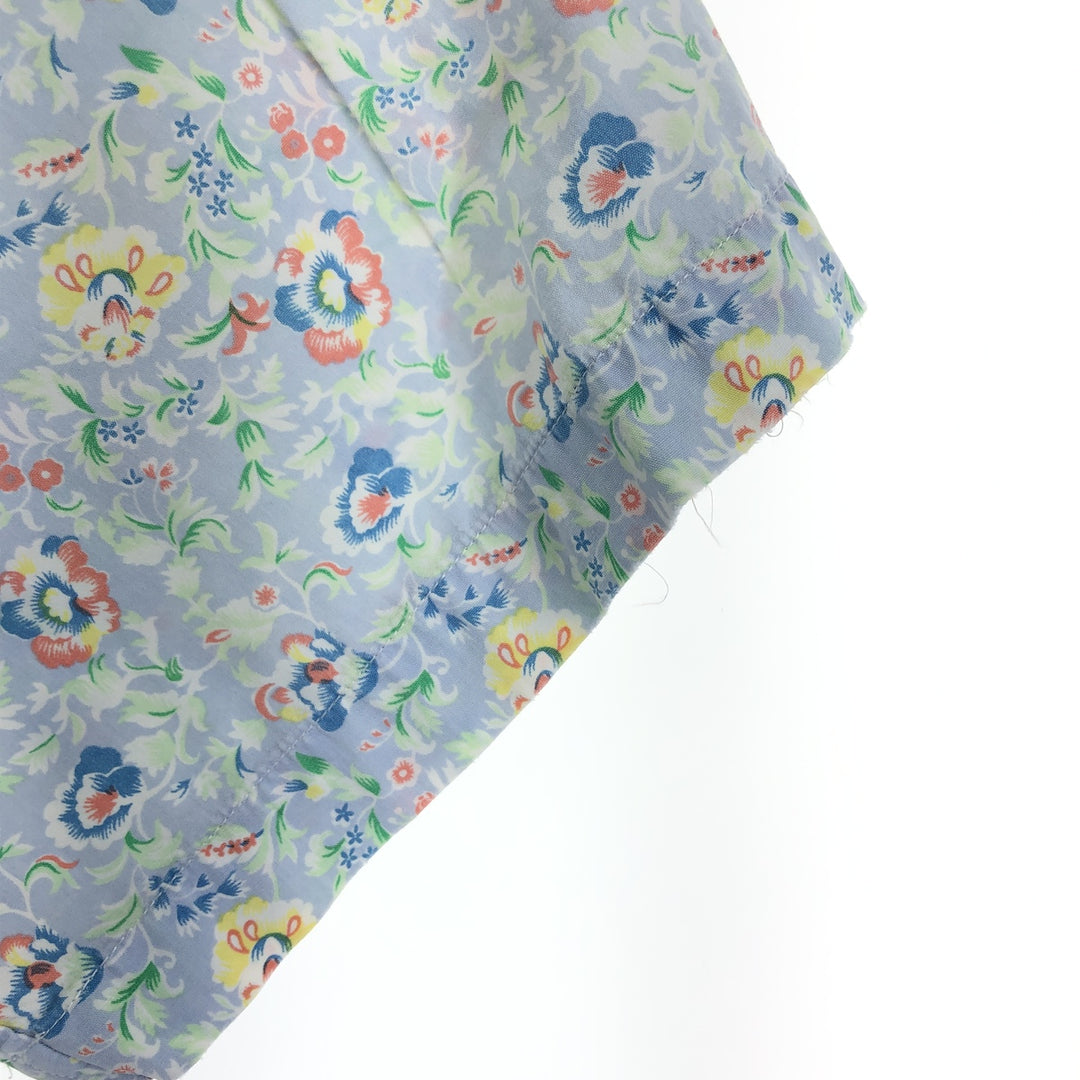 Ralph Lauren CLASSIC FIT Classic Fit All-over Botanical Pattern Button-down Hawaiian Aloha Shirt Men's M cotton Emerald green Vintage Second Hand