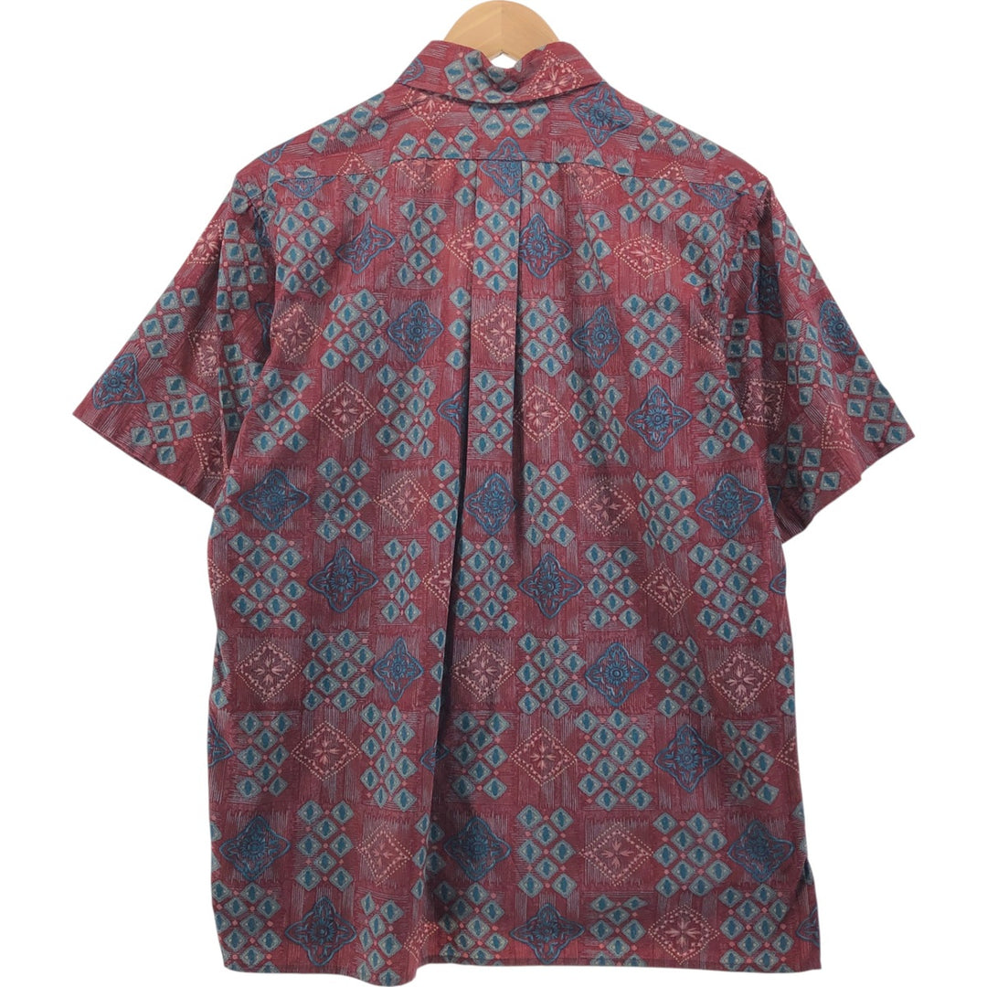 90'S Reyn Spooner swimsuit tag, bikini tag, all-over print, Hawaiian aloha shirt, made in Hawaii, men's size M, vintage cotton red type Vintage Second Hand