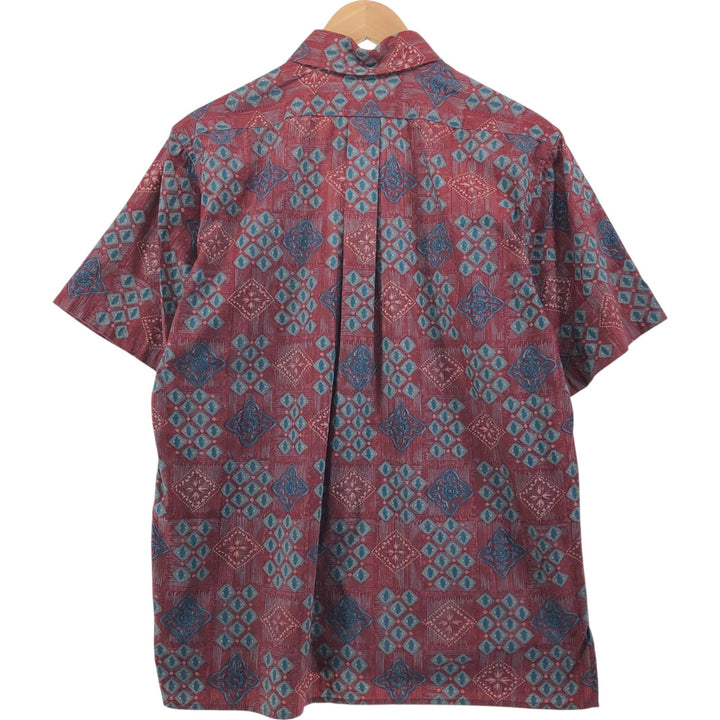 90'S Reyn Spooner swimsuit tag, bikini tag, all-over print, Hawaiian aloha shirt, made in Hawaii, men's size M, vintage cotton red type Vintage Second Hand