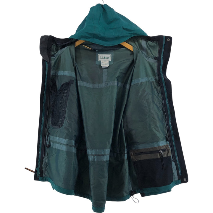 70s~80'S LL Bean ALL CONDITIONS GORE-TEX Ripstop Mountain Parka Men's L size Nylon (Gore-Tex) Green type dark green Vintage Second Hand