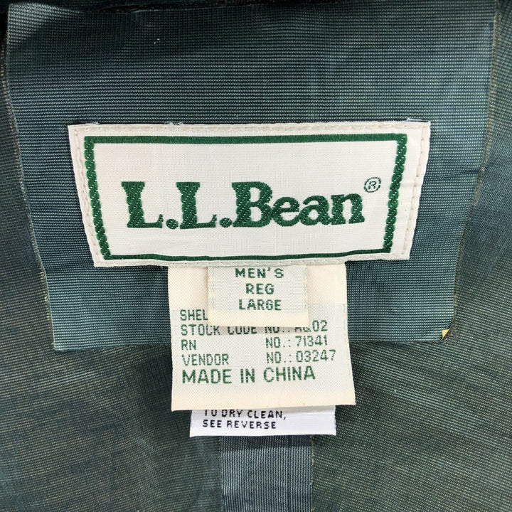 70s~80'S LL Bean ALL CONDITIONS GORE-TEX Ripstop Mountain Parka Men's L size Nylon (Gore-Tex) Green type dark green Vintage Second Hand