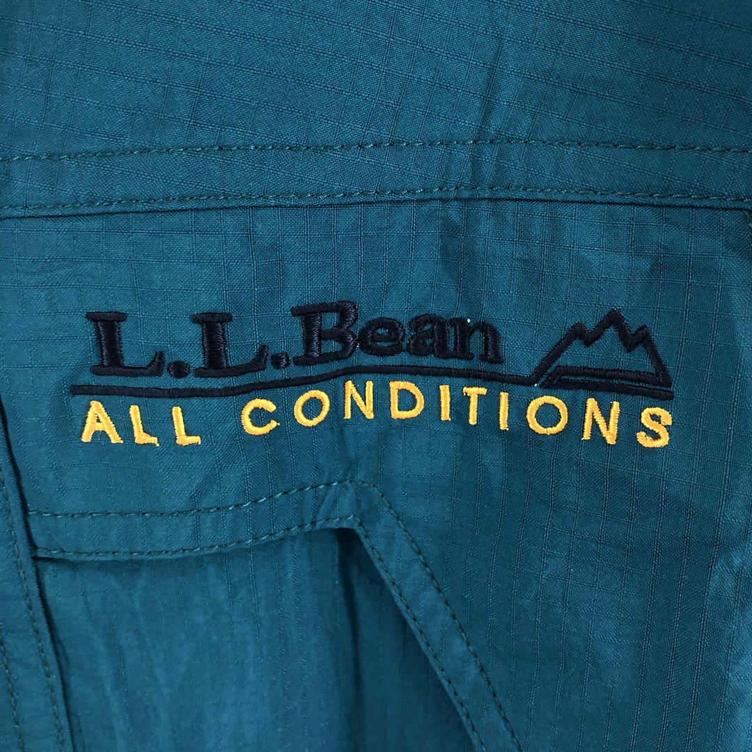 70s~80'S LL Bean ALL CONDITIONS GORE-TEX Ripstop Mountain Parka Men's L size Nylon (Gore-Tex) Green type dark green Vintage Second Hand