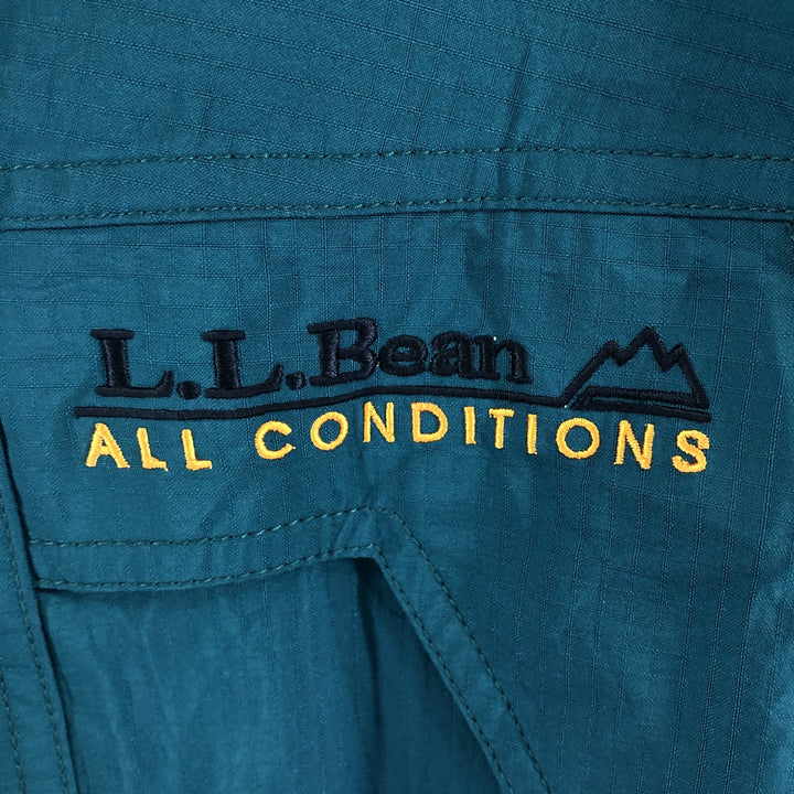 70s~80'S LL Bean ALL CONDITIONS GORE-TEX Ripstop Mountain Parka Men's L size Nylon (Gore-Tex) Green type dark green Vintage Second Hand