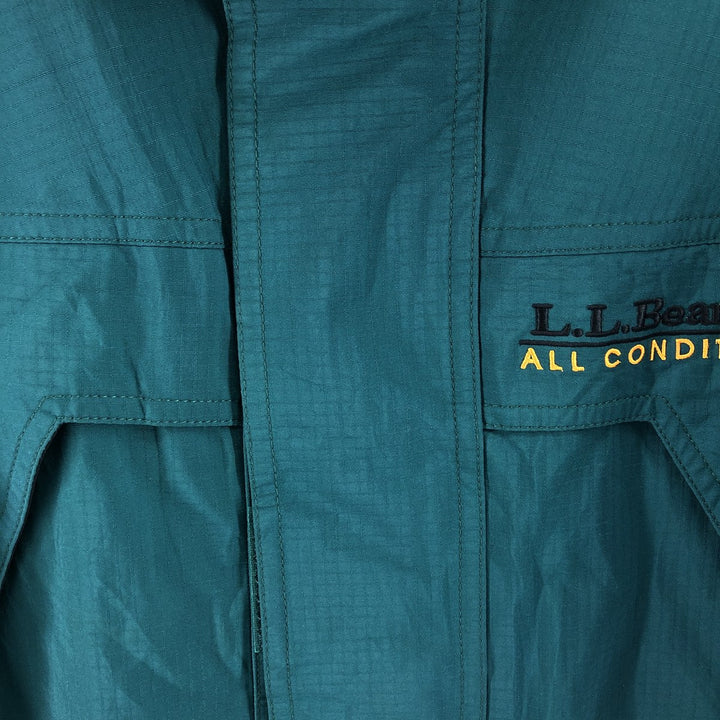 70s~80'S LL Bean ALL CONDITIONS GORE-TEX Ripstop Mountain Parka Men's L size Nylon (Gore-Tex) Green type dark green Vintage Second Hand