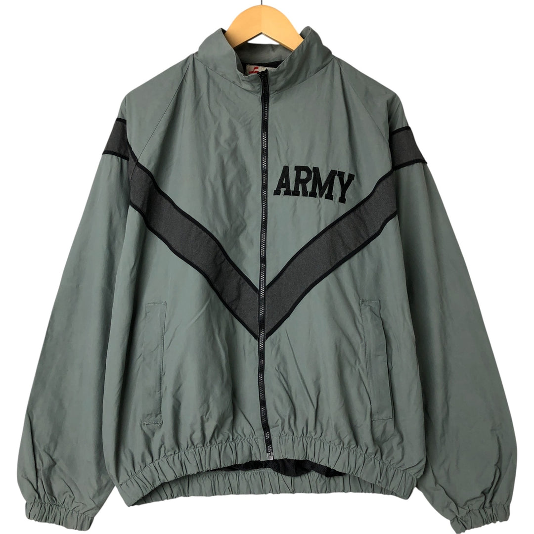 Genuine US Army USARMY 90'S SKILCRAFT IPFU Training Jacket Nylon Jacket Made in USA MEDIUM Nylon gray type Vintage Second Hand