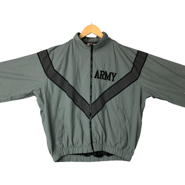 Genuine US Army USARMY 90'S SKILCRAFT IPFU Training Jacket Nylon Jacket Made in USA MEDIUM Nylon gray type Vintage Second Hand