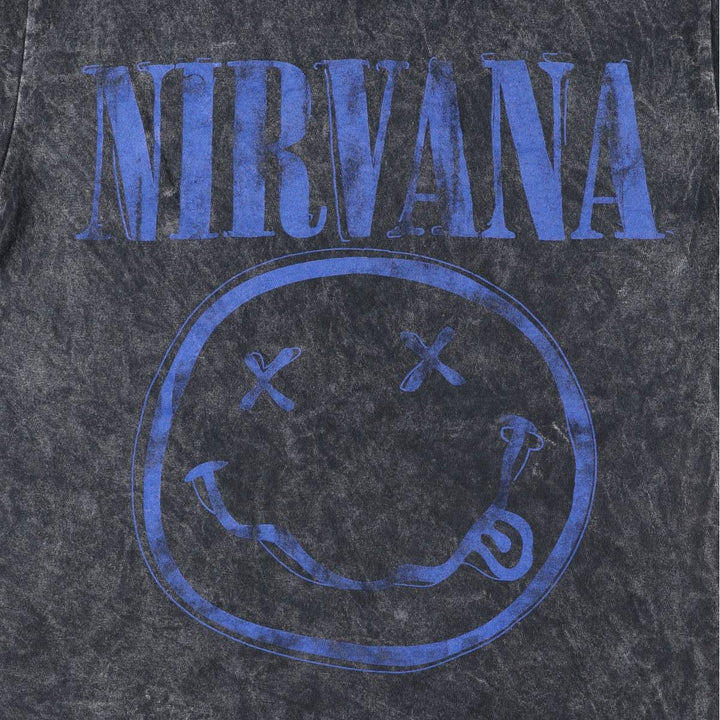 NIRVANA Nirvana Band T-shirt Band T Men's S size cotton black type Vintage Second Hand