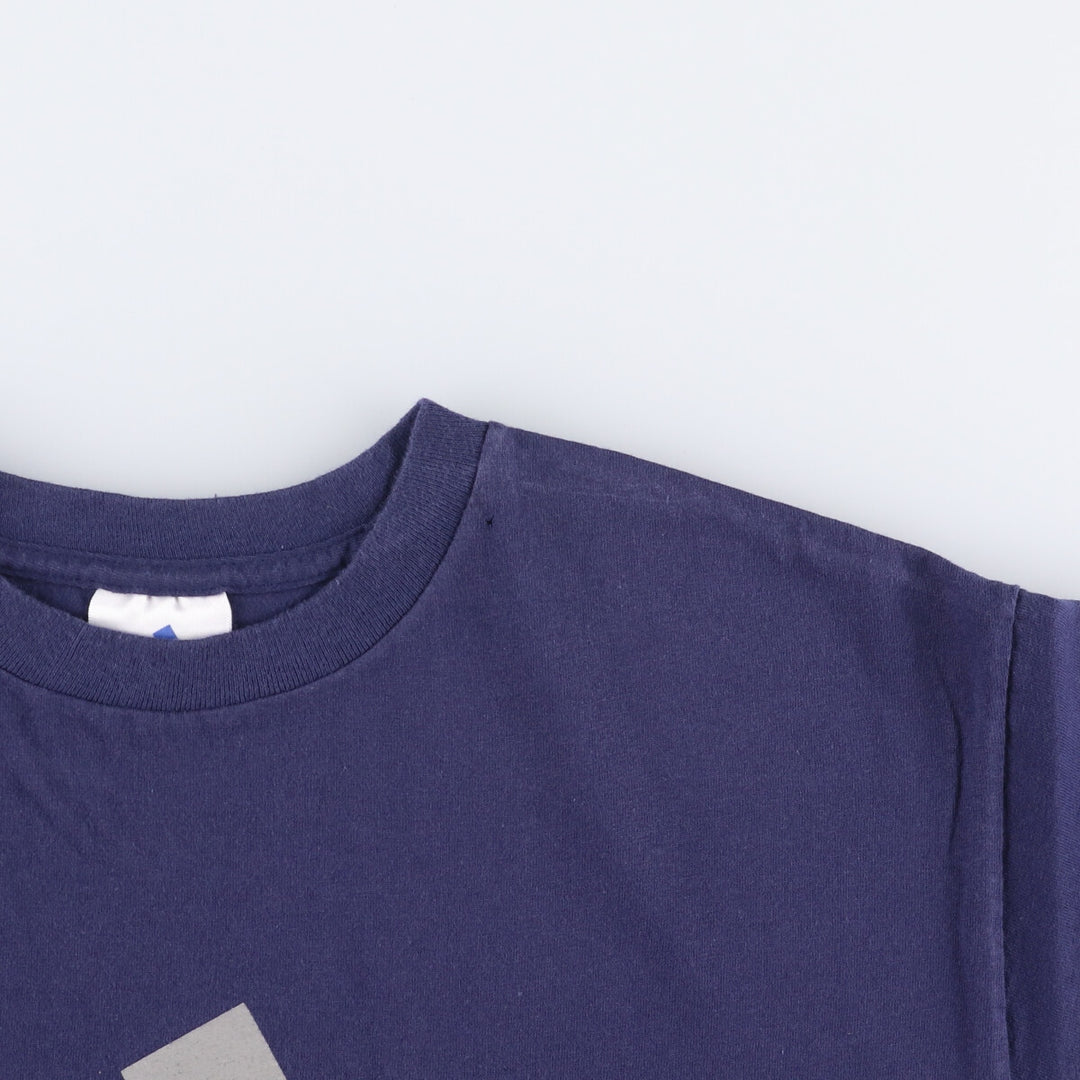 00'S adidas One Point Logo T-Shirt Made in Honduras Men's M size cotton navy blue type Vintage Second Hand