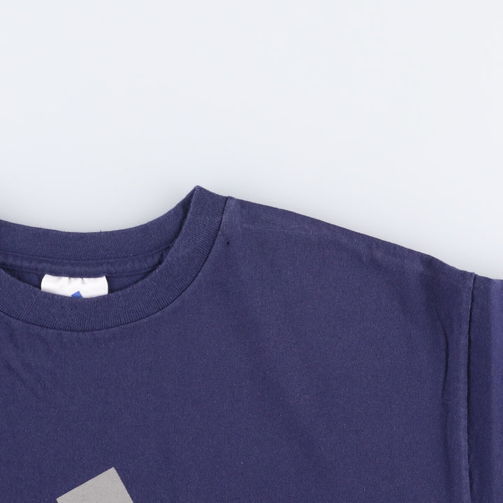 00'S adidas One Point Logo T-Shirt Made in Honduras Men's M size cotton navy blue type Vintage Second Hand