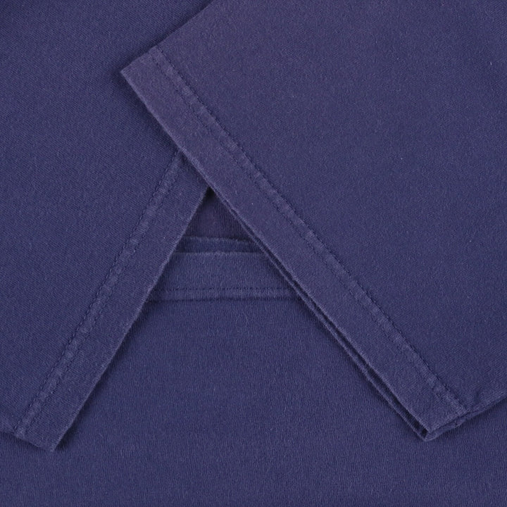 00'S adidas One Point Logo T-shirt Made in USA Men's L size cotton navy blue type Vintage Second Hand