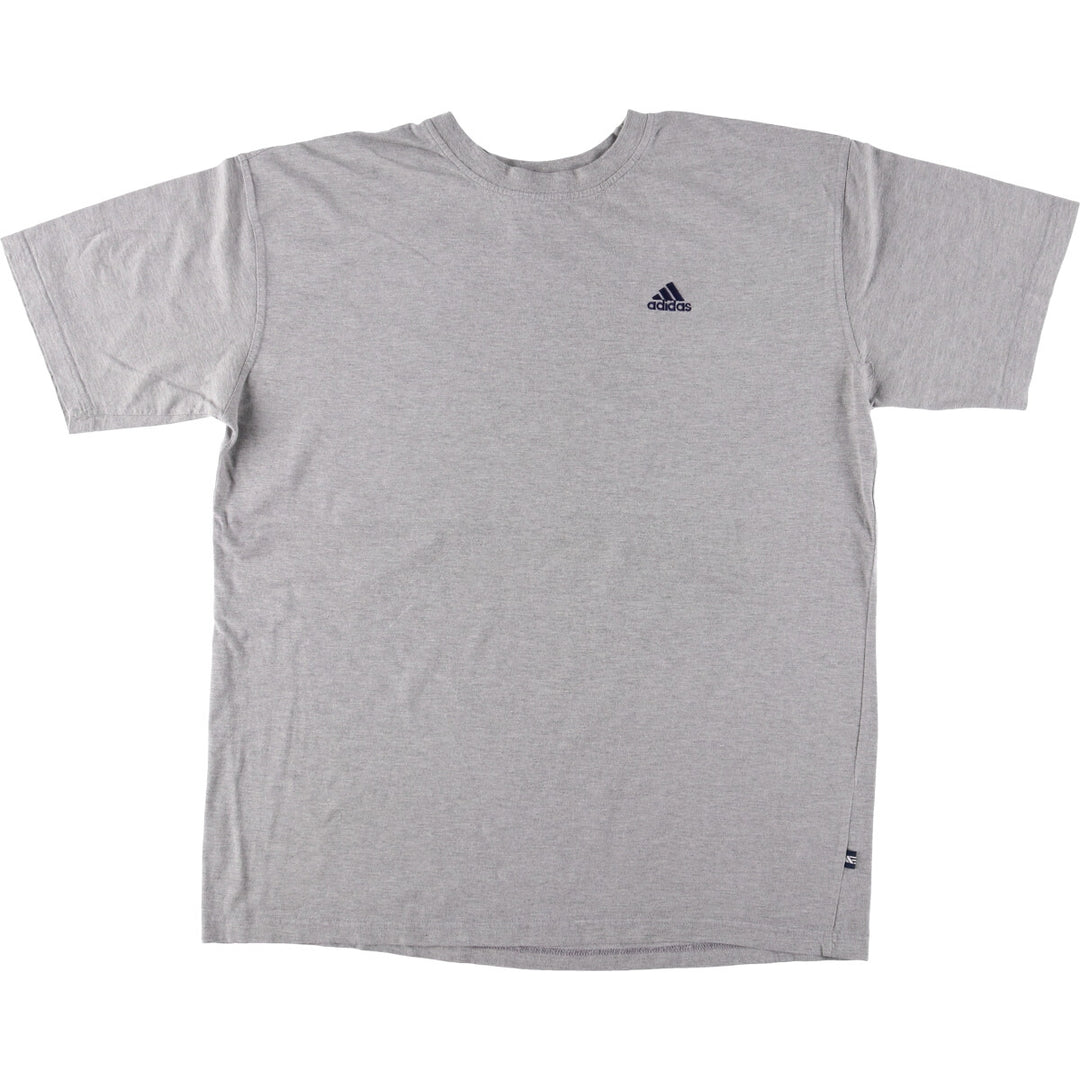00'S adidas One Point Logo T-shirt Men's XL size cotton gray type Vintage Second Hand