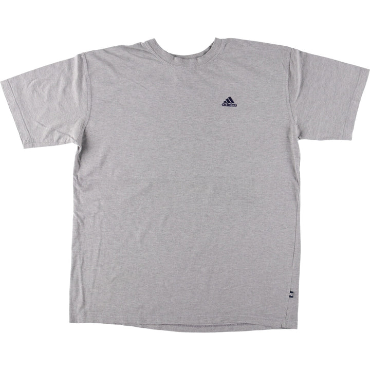 00'S adidas One Point Logo T-shirt Men's XL size cotton gray type Vintage Second Hand