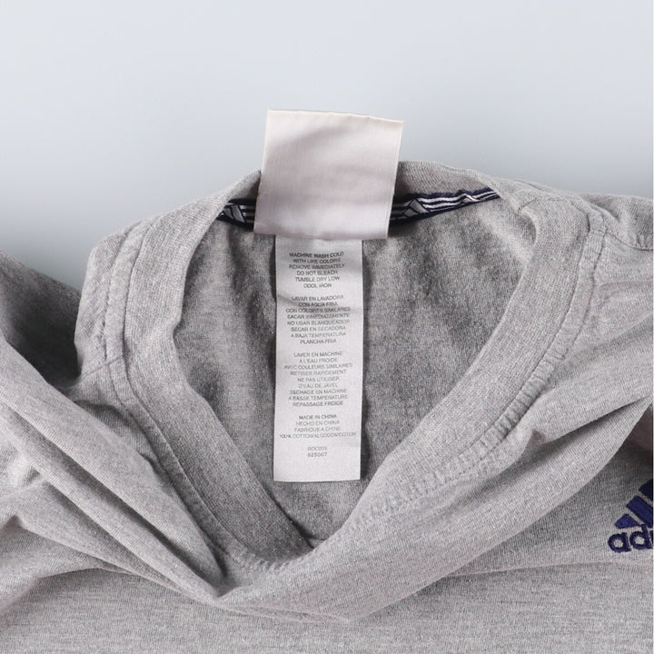 00'S adidas One Point Logo T-shirt Men's XL size cotton gray type Vintage Second Hand