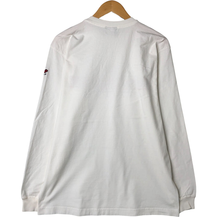 90'S Jansport JANSPORT Long Sleeve T-Shirt, Men's Medium Size, Vintage unclear white type Vintage Second Hand