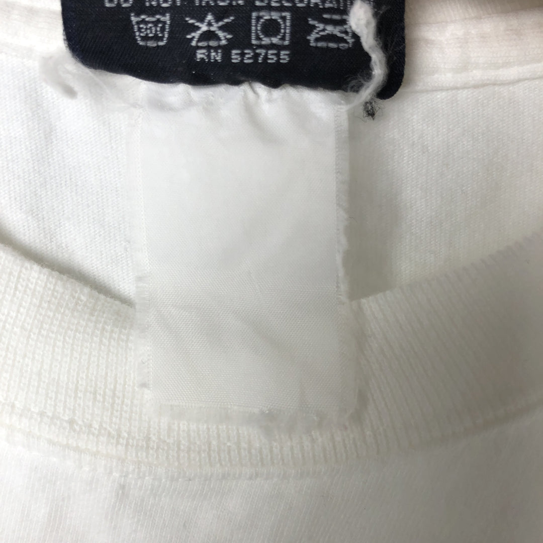 90'S Jansport JANSPORT Long Sleeve T-Shirt, Men's Medium Size, Vintage unclear white type Vintage Second Hand
