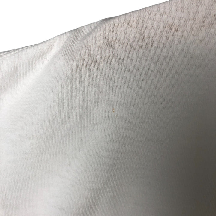 00'S Adidas long T-shirt, men's size L cotton white type Vintage Second Hand