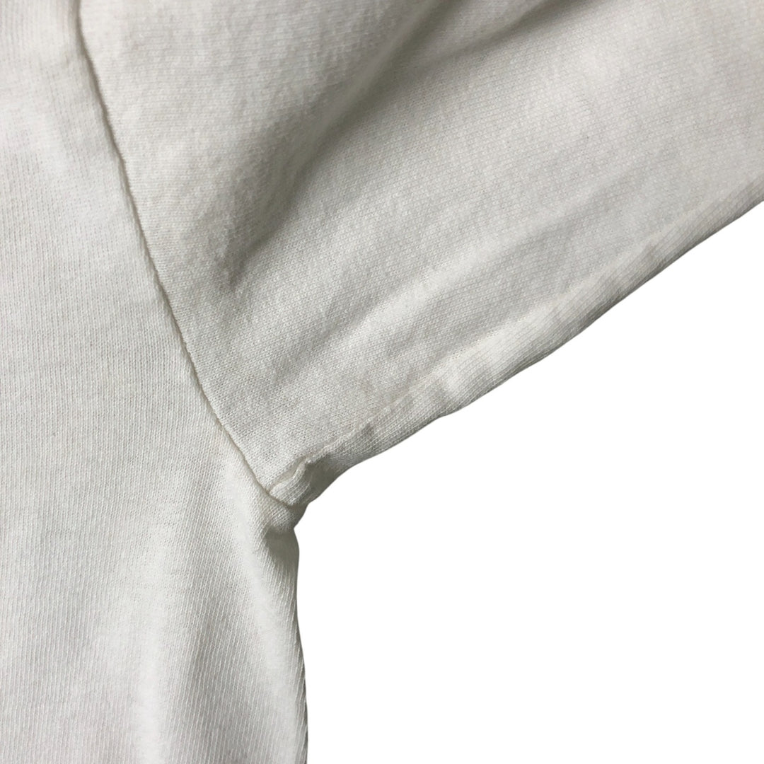 00'S Adidas long T-shirt, men's size L cotton white type Vintage Second Hand