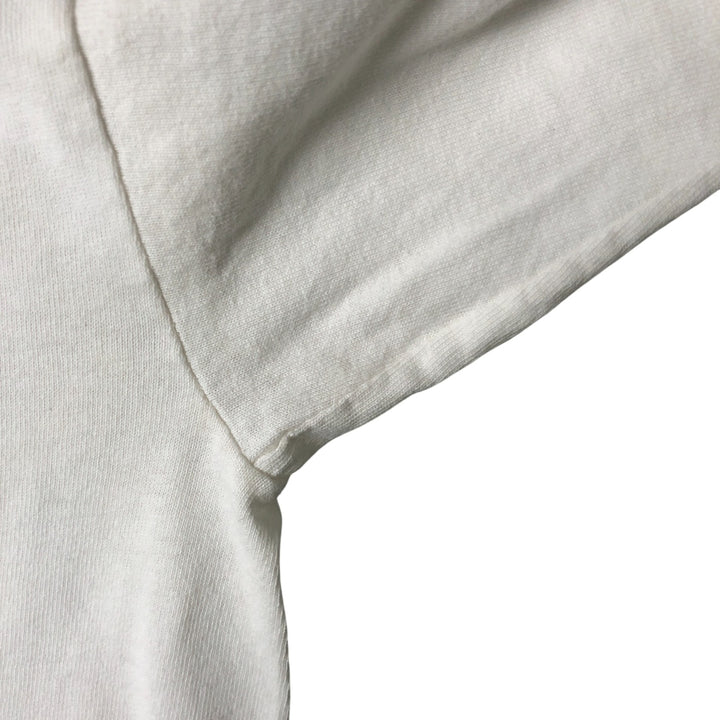 00'S Adidas long T-shirt, men's size L cotton white type Vintage Second Hand