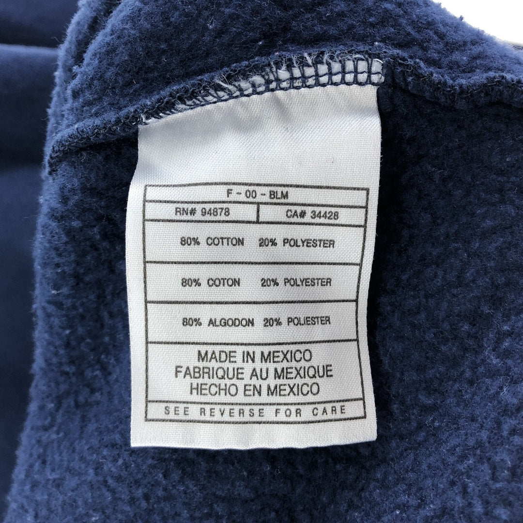 00'S Nike Team North Carolina University College Sweatshirt Trainer Men's L size cotton navy blue type Vintage Second Hand