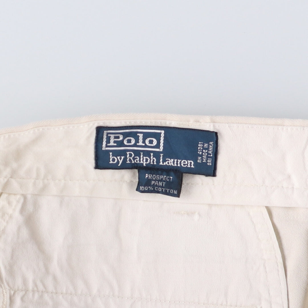 Ralph Lauren POLO by Ralph Lauren Chino Pants Men's W37 cotton white type Vintage Second Hand