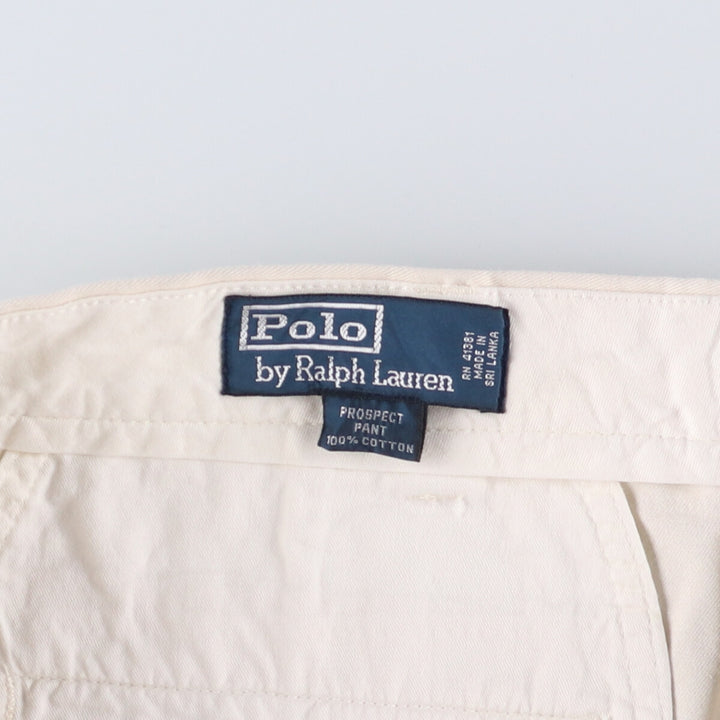Ralph Lauren POLO by Ralph Lauren Chino Pants Men's W37 cotton white type Vintage Second Hand