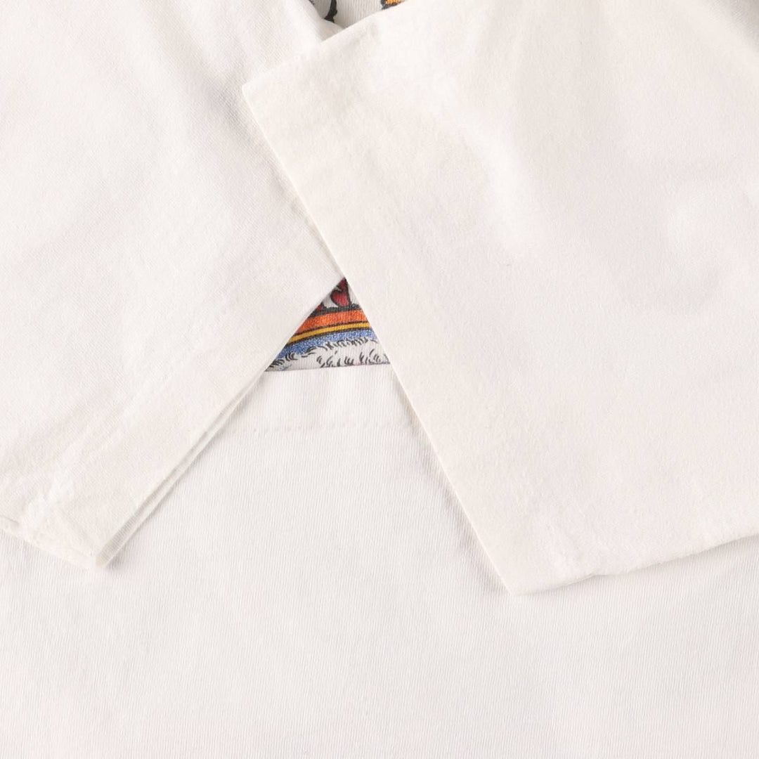 90'S All Sport Print T-shirt Made in USA Men's XL Vintage cotton white type Vintage Second Hand